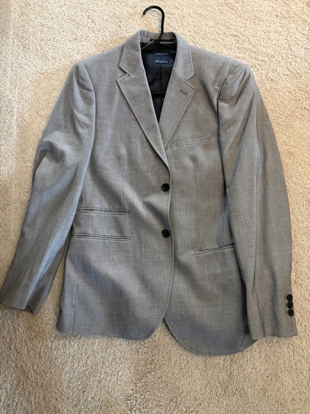 Gray Men's Two-Button Suit